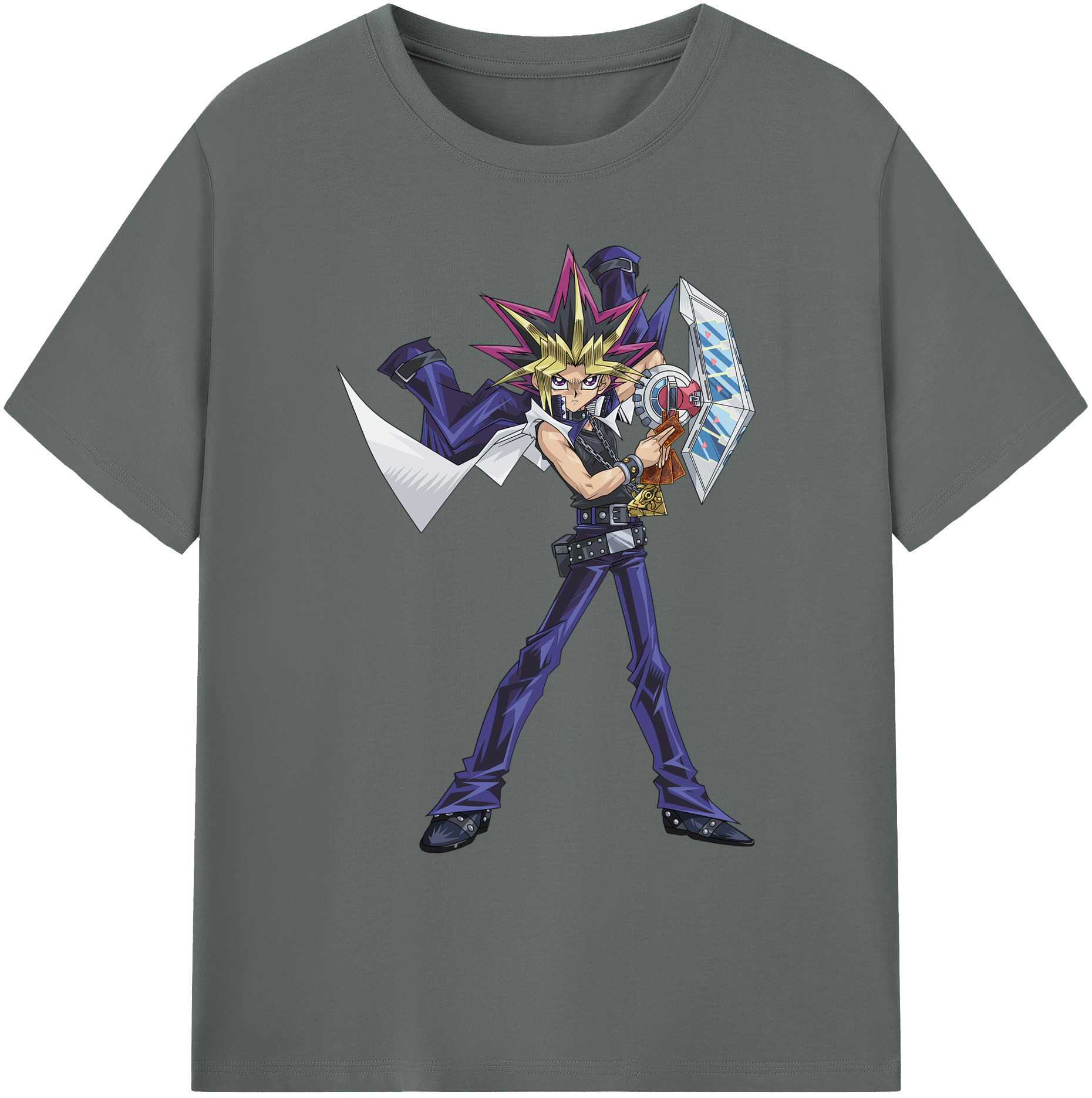 遊☆戯☆王 Yu-Gi-Oh! 綿100％ メンズ半袖Tシャツ｜肌触りやわらか＆通気性